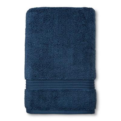 Spa Stripe Bath Sheet Dark Blue - Fieldcrest®