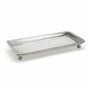 Footed Rectangle Service/Vanity Tray, Small