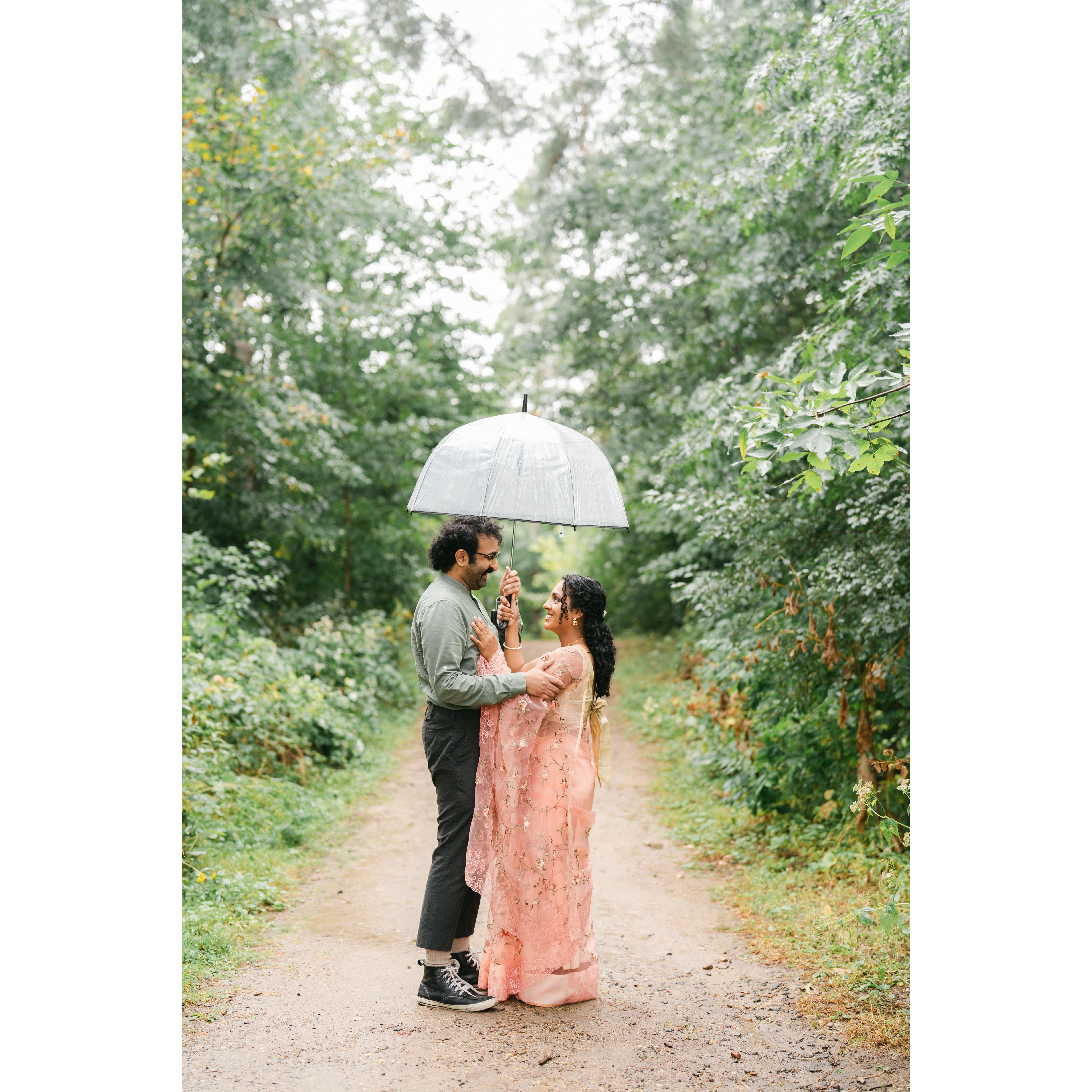 what, you never just stood in the middle of a rainy forest path in heels and just looked at a guy for 20 minutes?