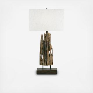Reclaimed Wood Table Lamp