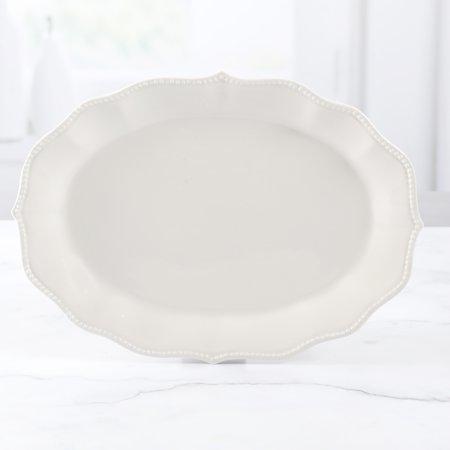 The Pioneer Woman Paige Linen 14-Inch Oval Platter