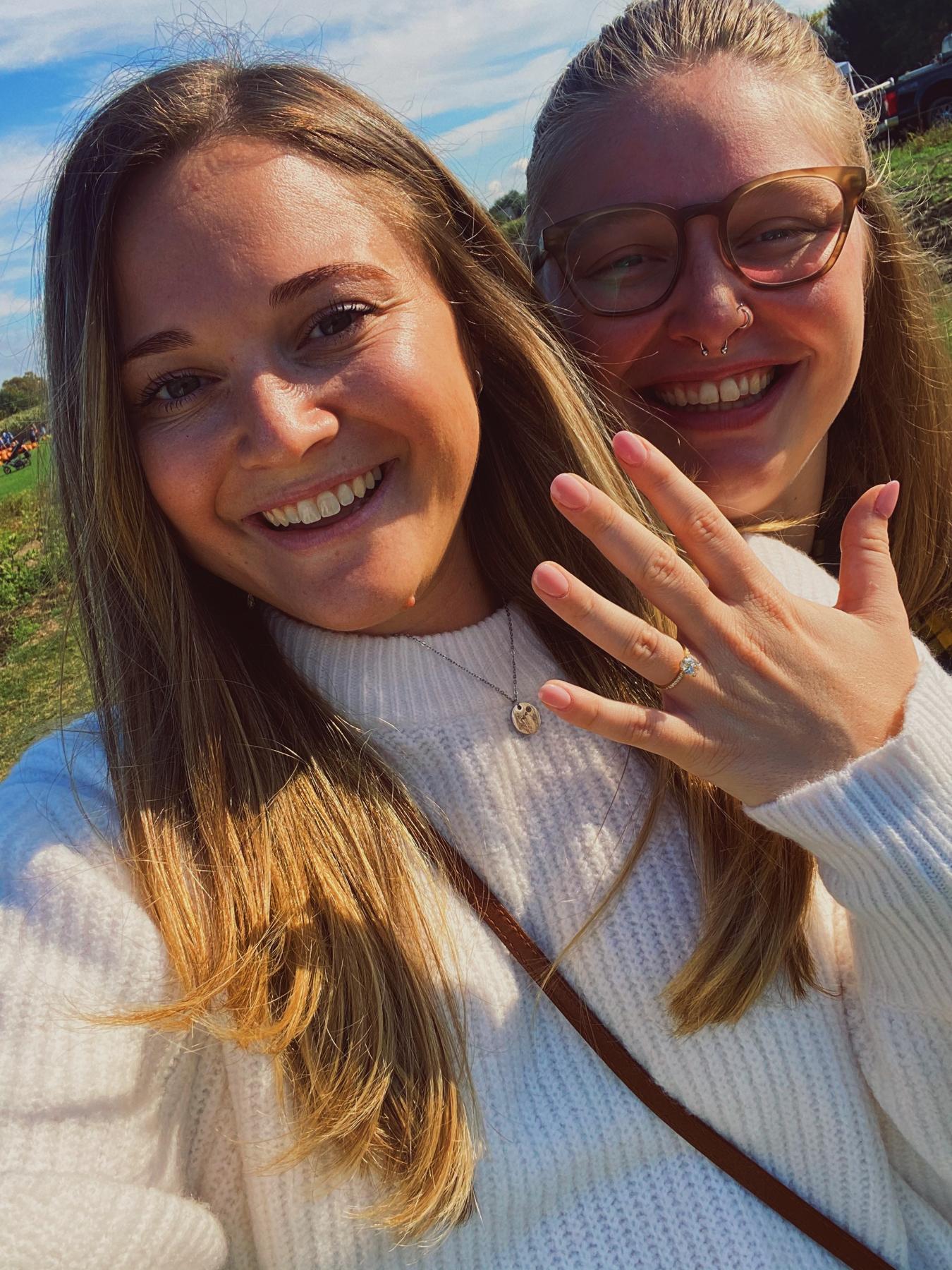 Right after Allea proposed in a corn maze on Long Island!