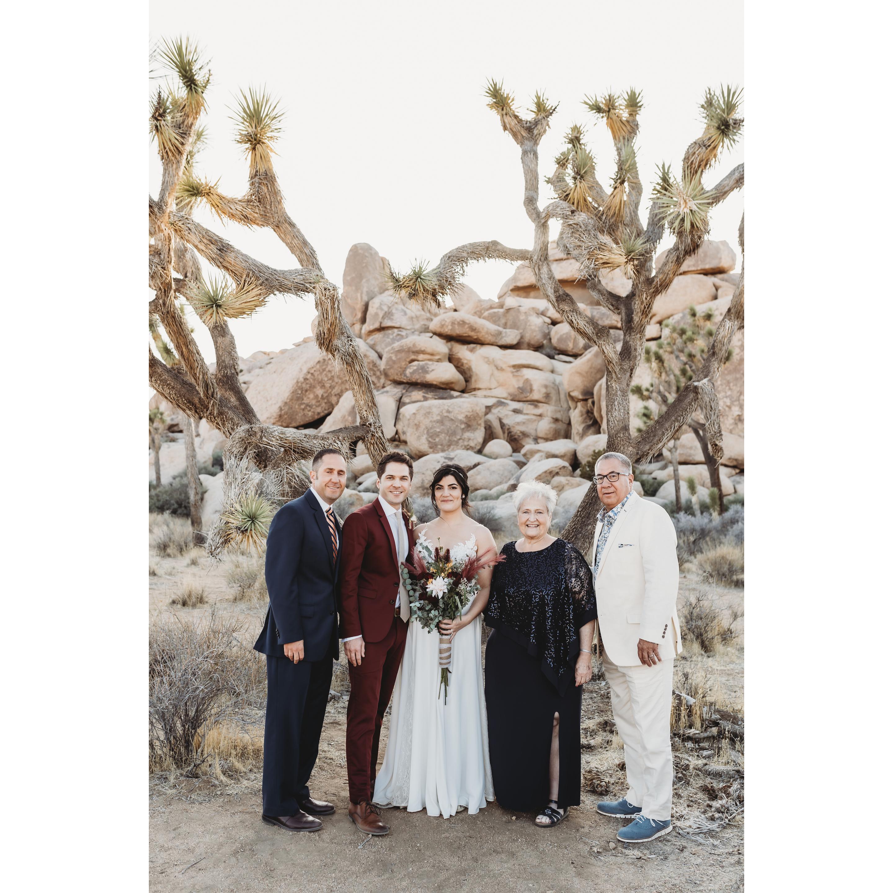 Leeron and Andrew with Dan, Carol, and Mike.
