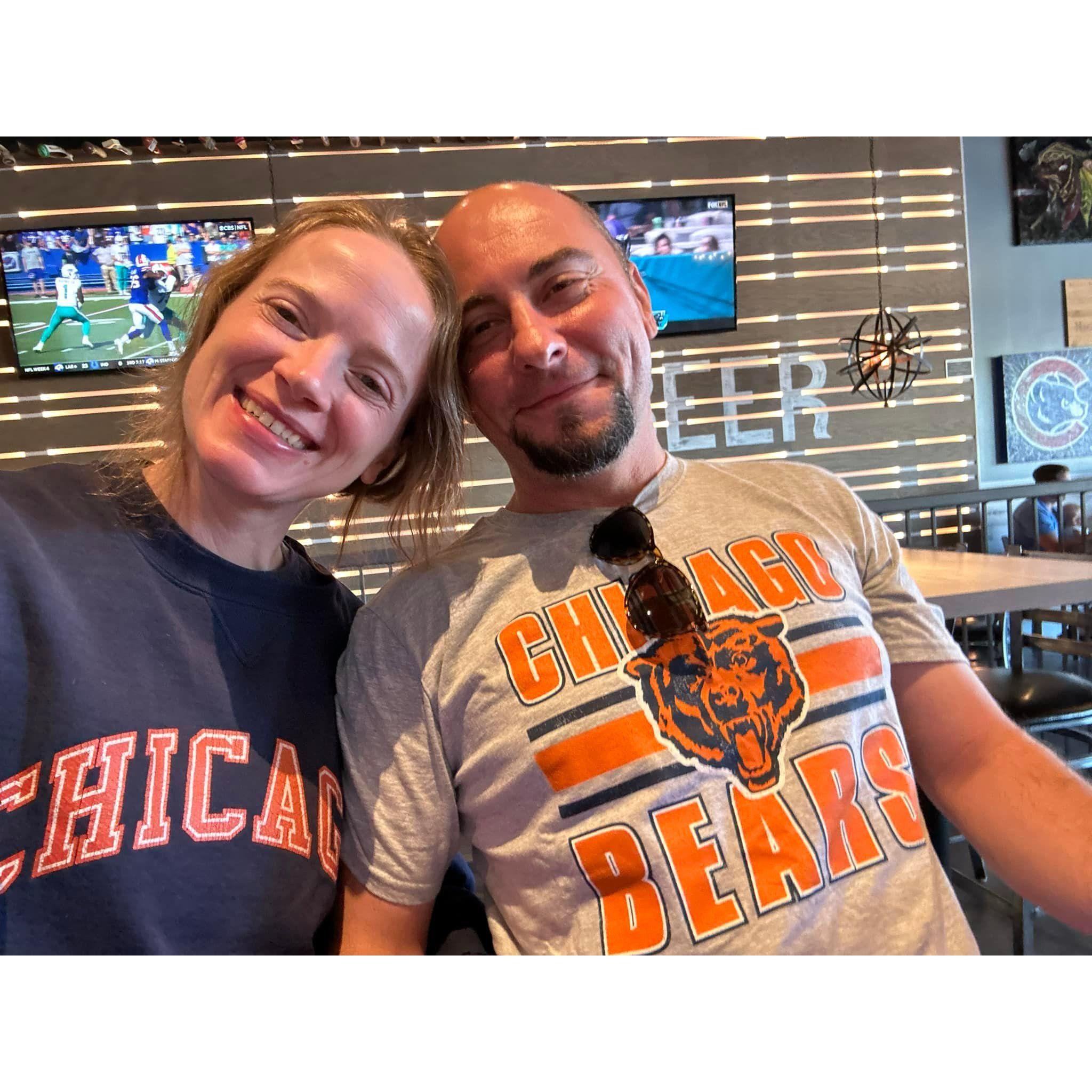 watching Da Bears in home territory