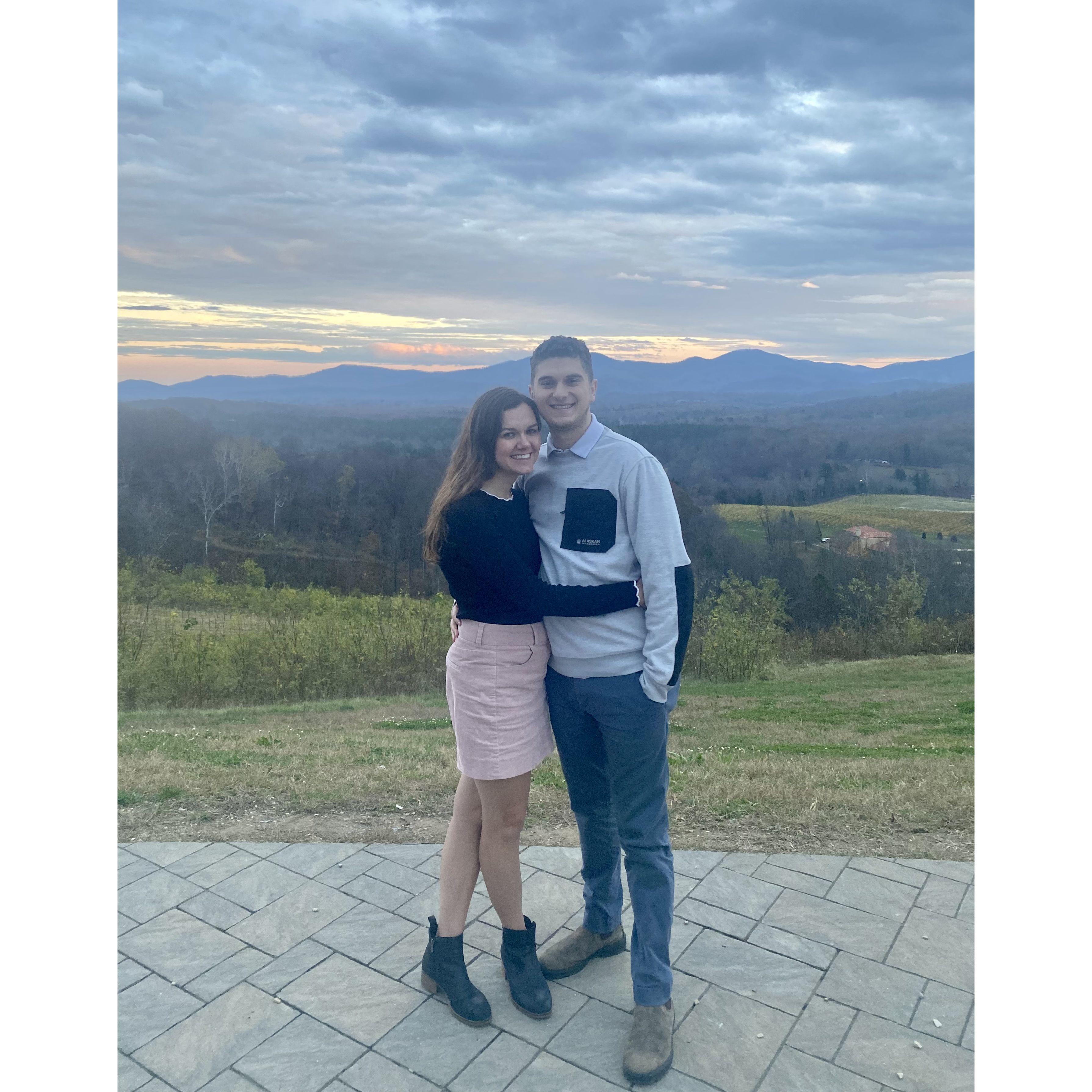 The proposal location... a year and a half ahead of time!