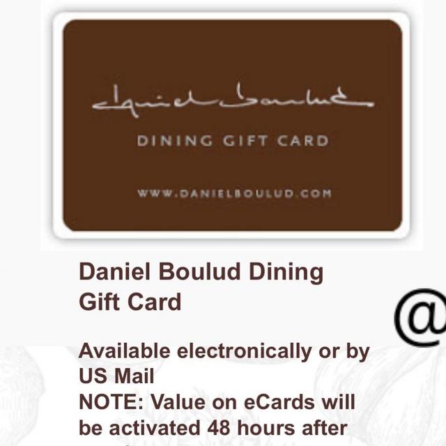 Daniel Boulud Dining Gift Card