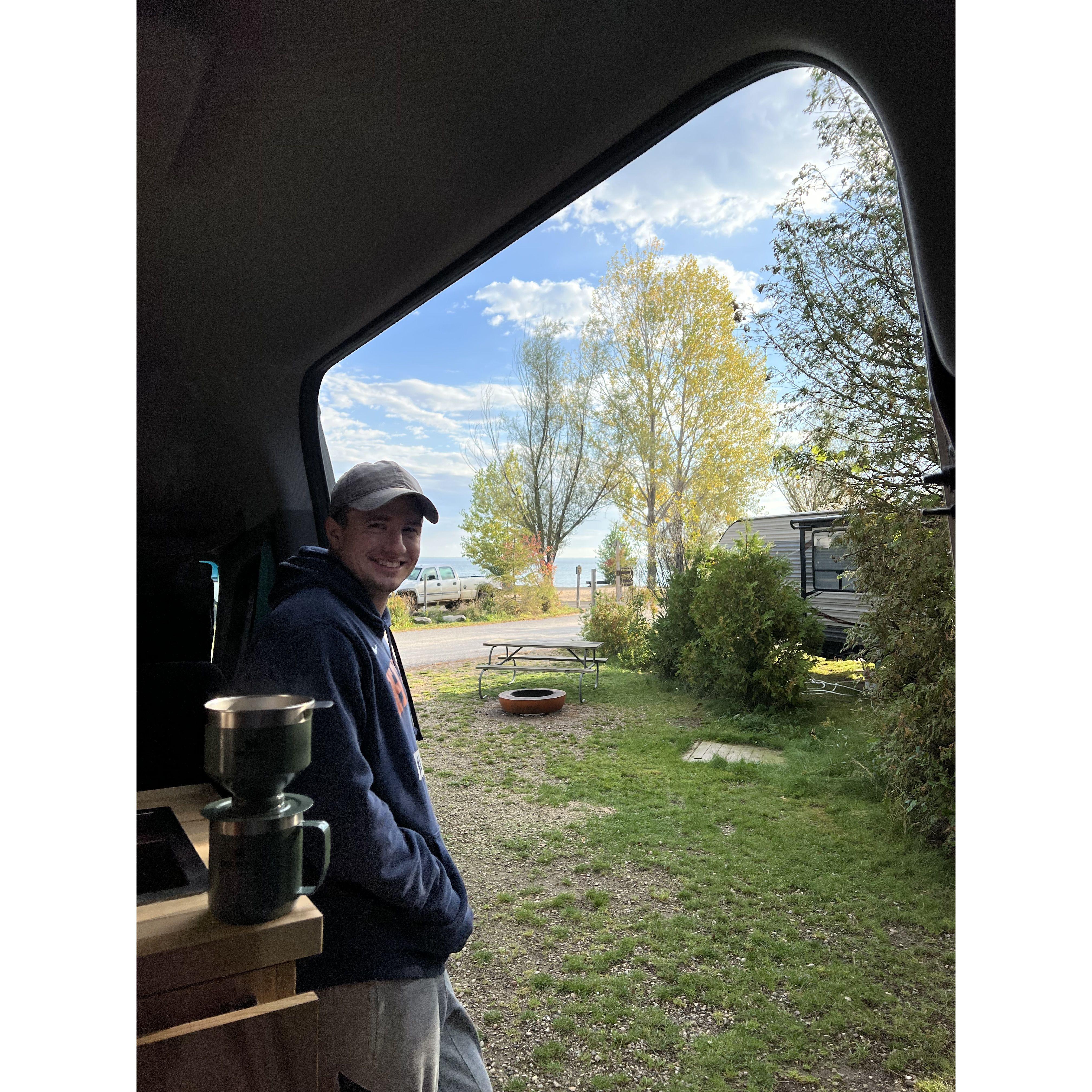 Van camping! Shoutout to Rob letting us borrow his awesome van.