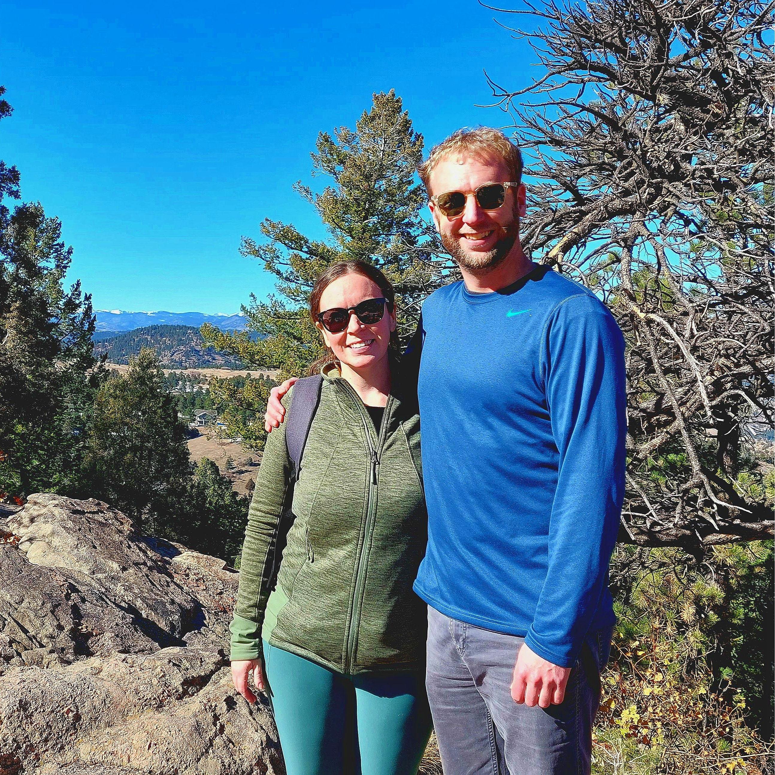 Hiking in the Rockies.