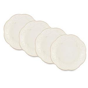 Lenox® French Perle™ Dessert Plates in White (Set of 4)
