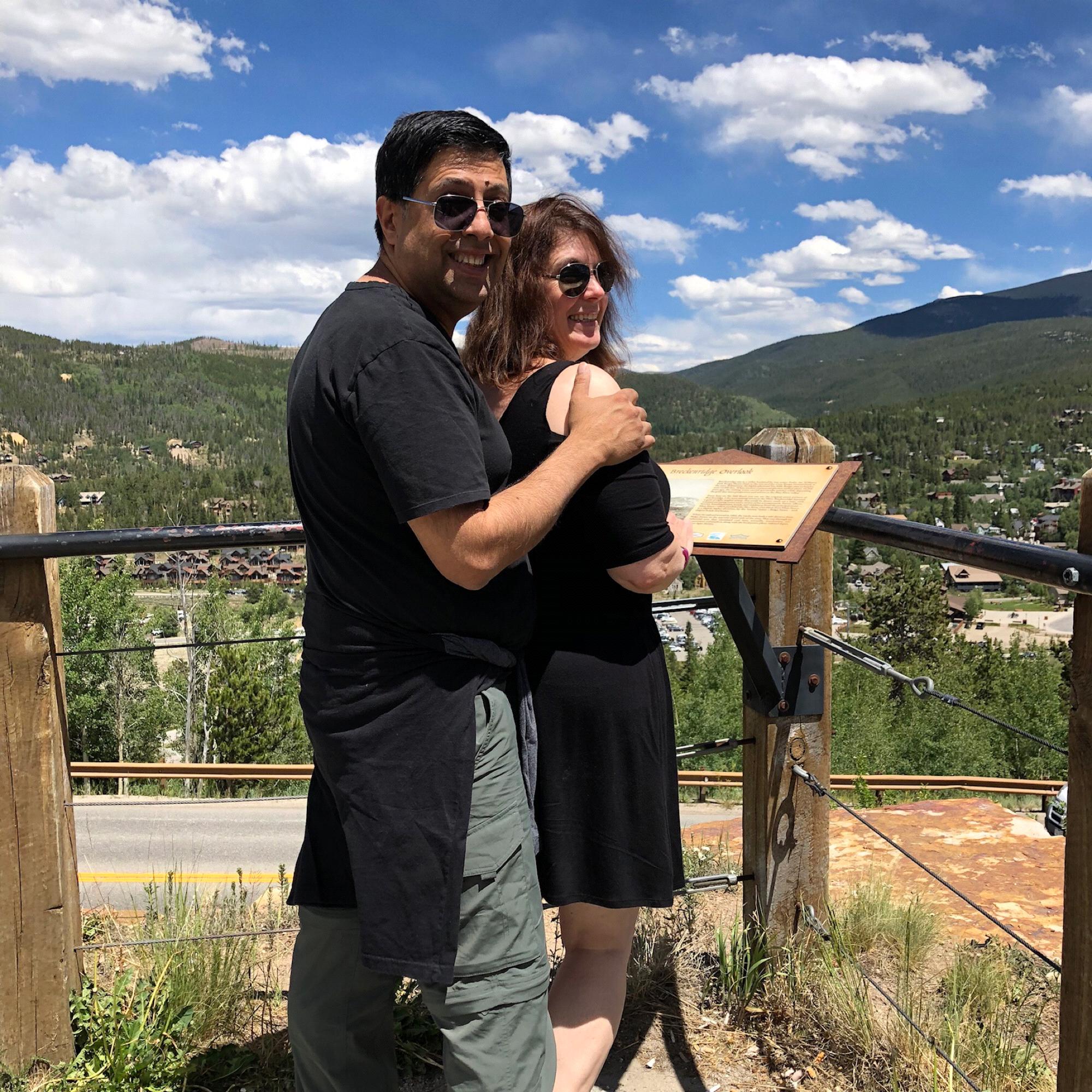 This is where Shaharyar proposed - overlooking Breckenridge, CO