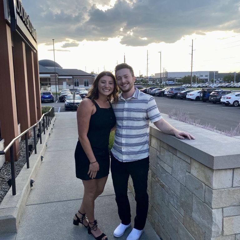 Our first official date as a couple.