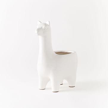Ceramic Llama Planter, Small
