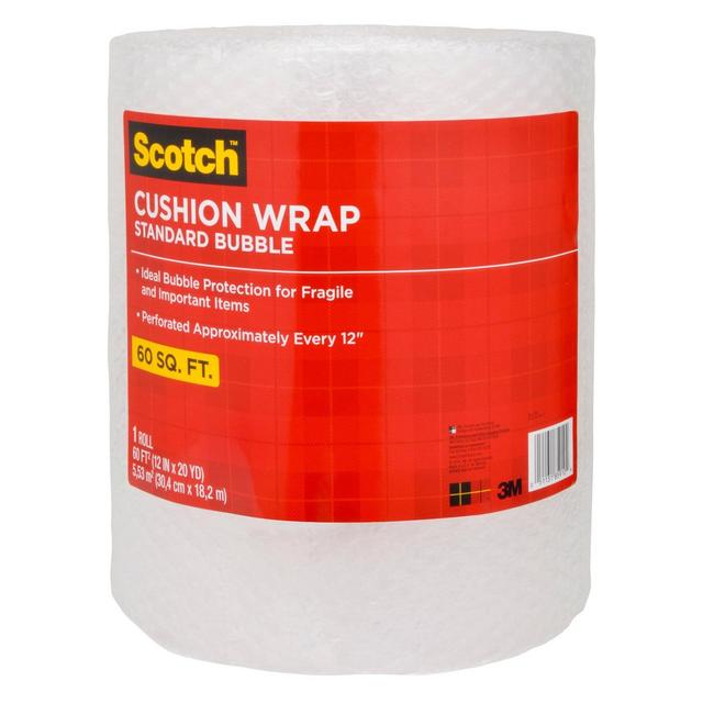 Scotch 60 sq ft Cushion Bubble Wrap Perforated