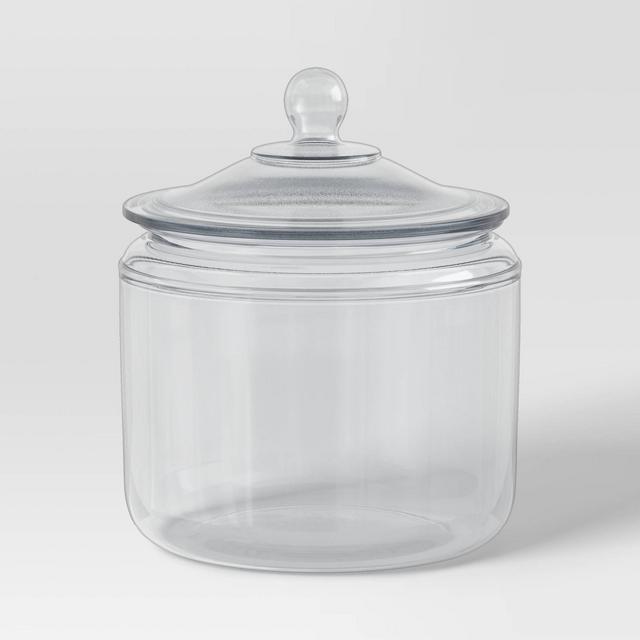 96oz Glassware Kitchen Storage - Threshold™: Clear Glass, Dishwasher-Safe, 8.27" Height, Lifetime Warranty