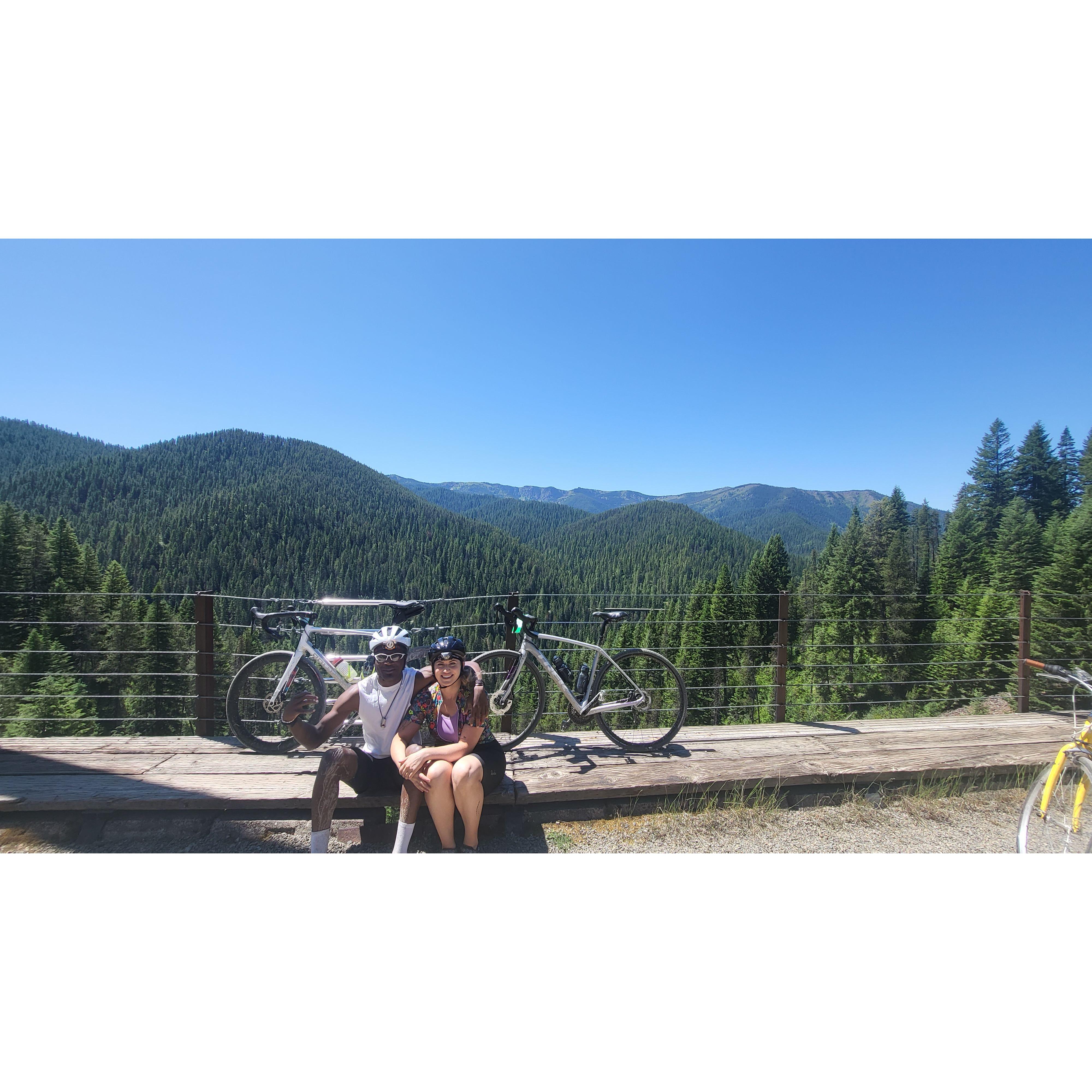 Route of the Hiawatha Trail, very muddy, 10/10 recommend.