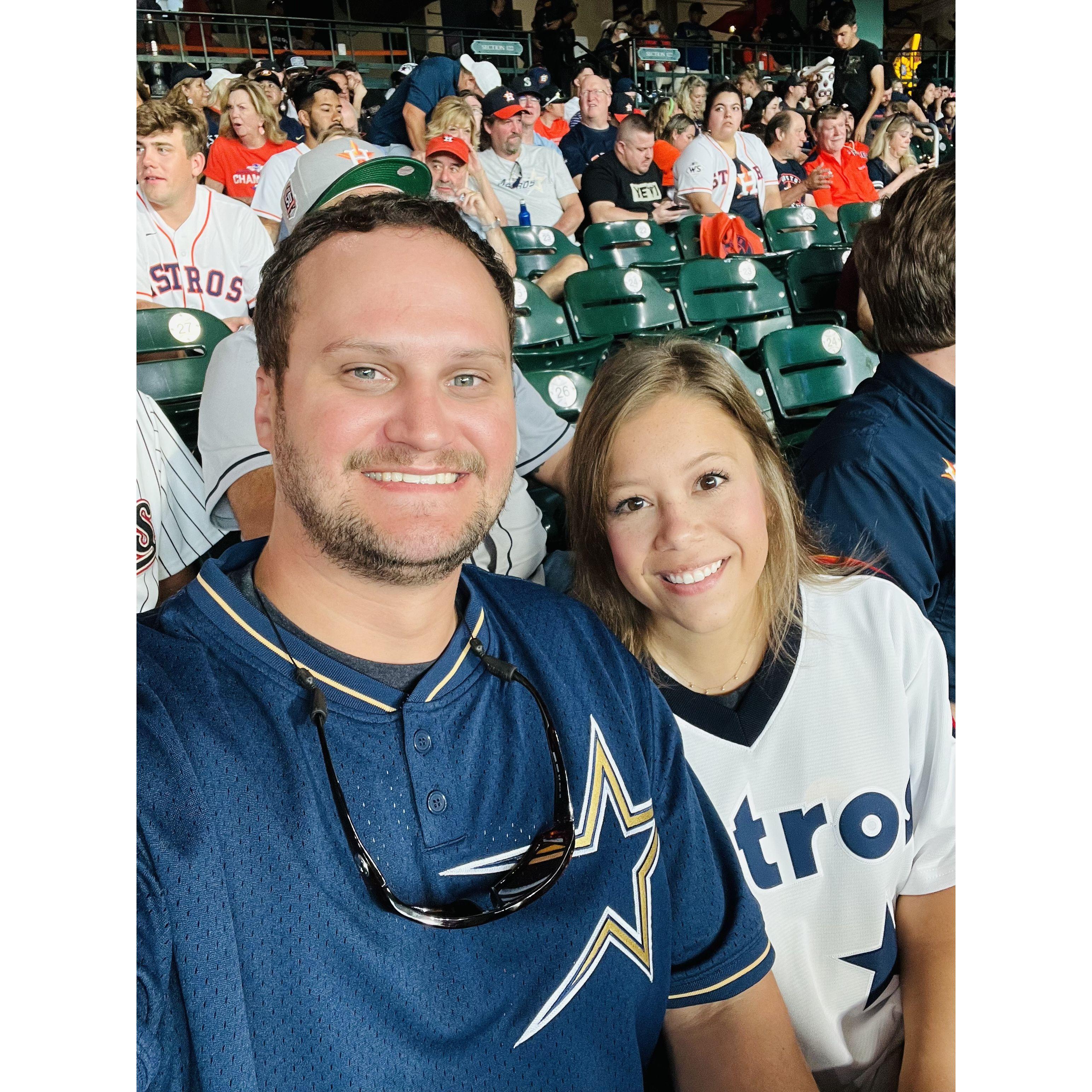 First MLB game together
