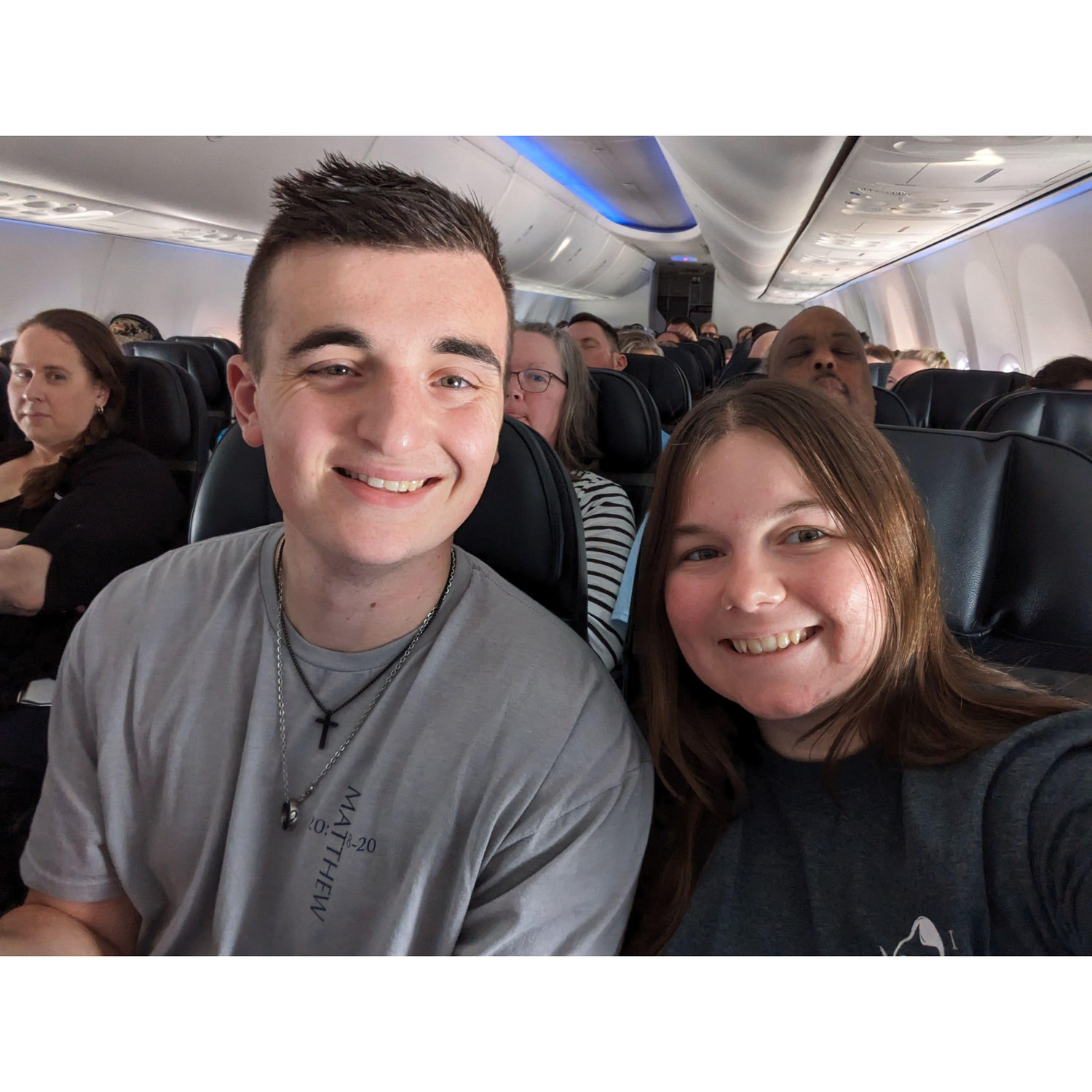 Our flight back from Alaska