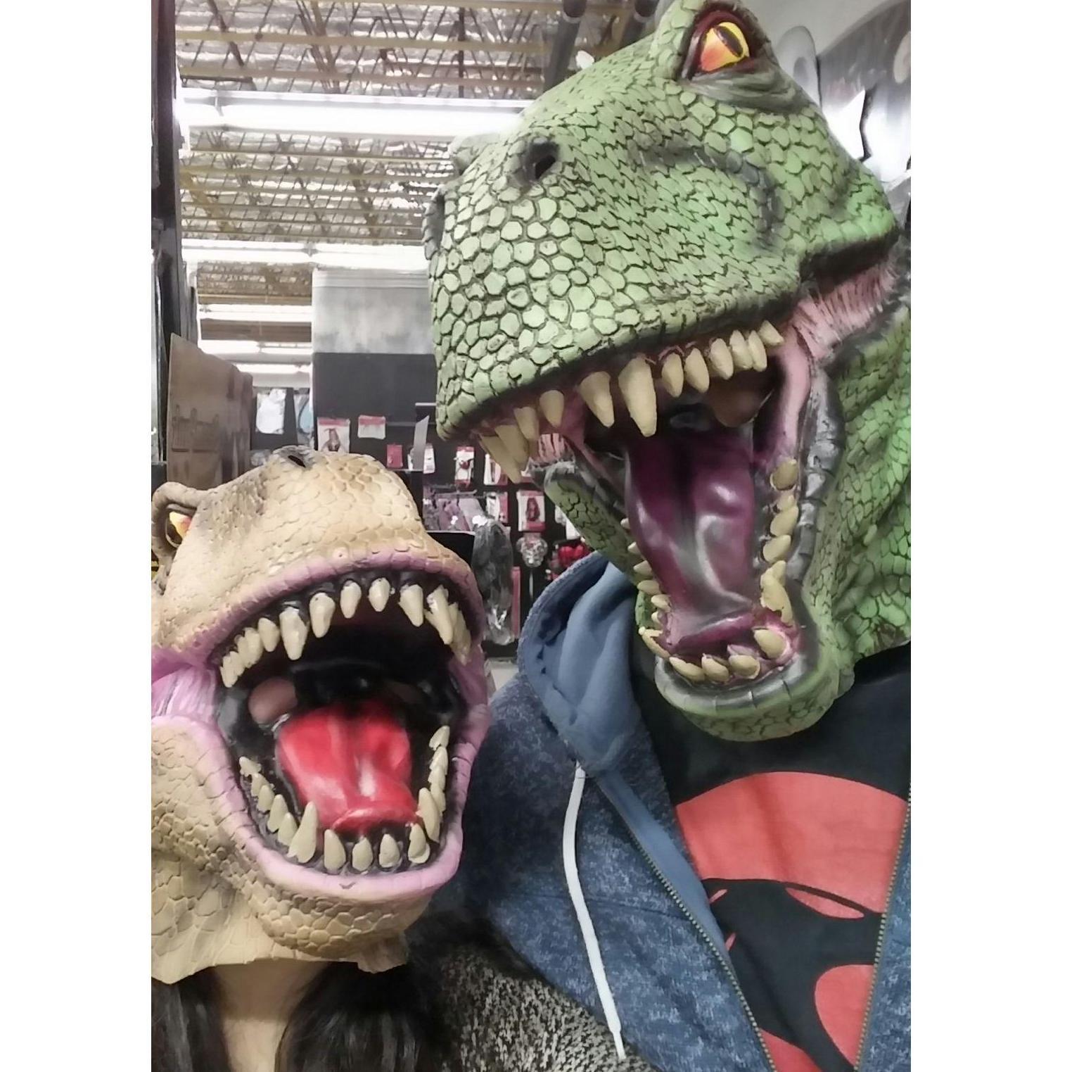 Just your regular Spirit Halloween shopping trip (Mesozoic era)