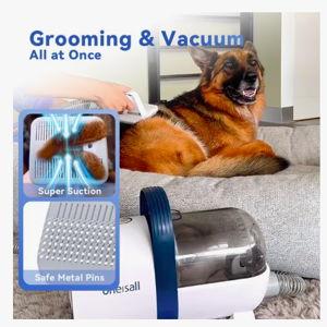 ONEISALL 7 Tool Pet Hair Vacuum & Grooming Kit, 1.5-L - Chewy.com