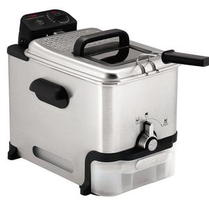 Groupe SEB - T-Fal Deep Fryer with Basket, Oil Fryer with Oil Filtration, Easy to Clean, 2.6 Pounds, Silver