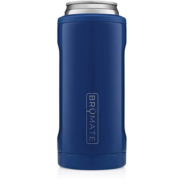 BrüMate Hopsulator Slim Double-walled Stainless Steel Insulated Can Cooler for 12 Oz Slim Cans (Royal Blue)