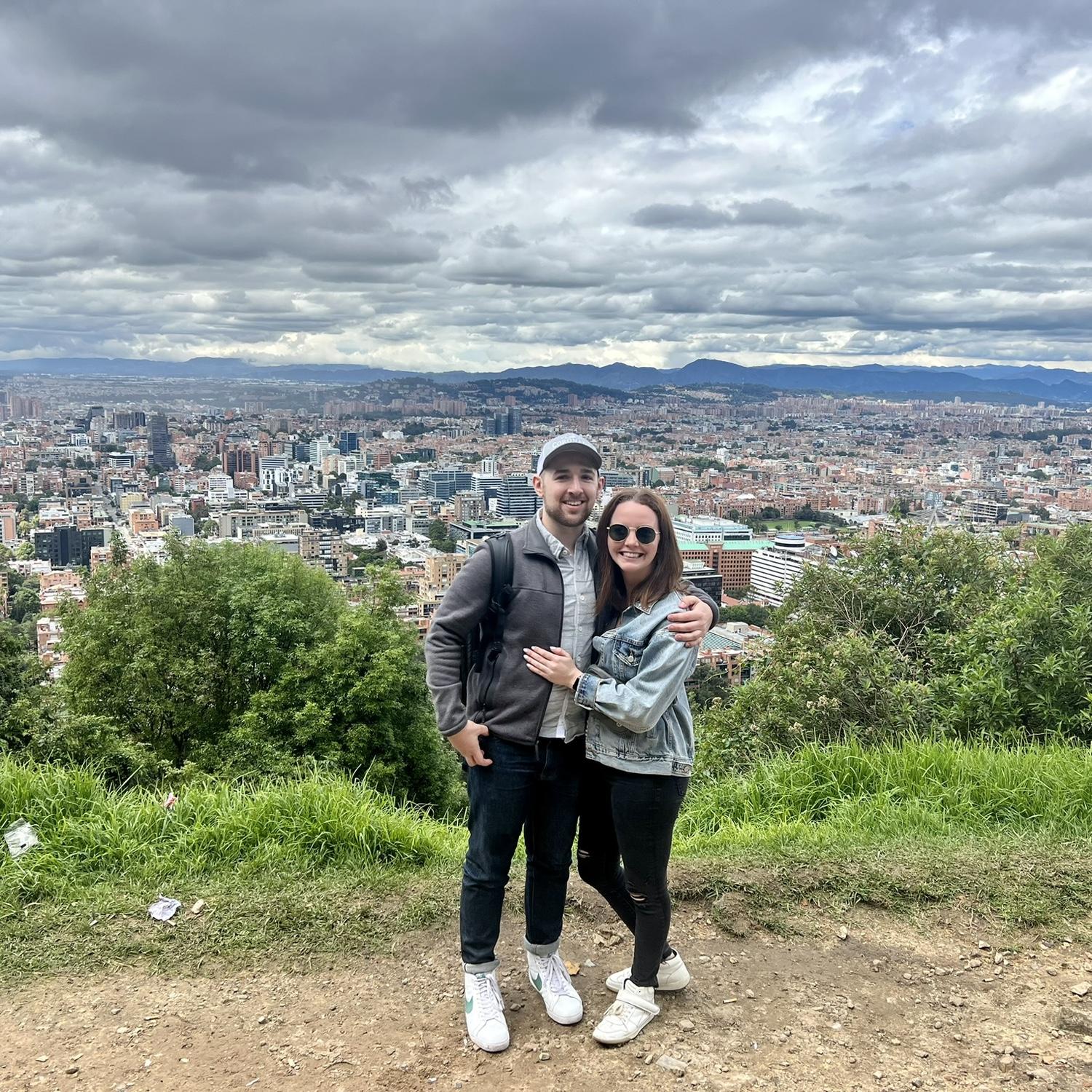 Bogota, Colombia - only about ~3 weeks into the start of their relationship. Delaney was worried Adam would have some second thoughts when she got altitude poisoning about ~28 hours in…