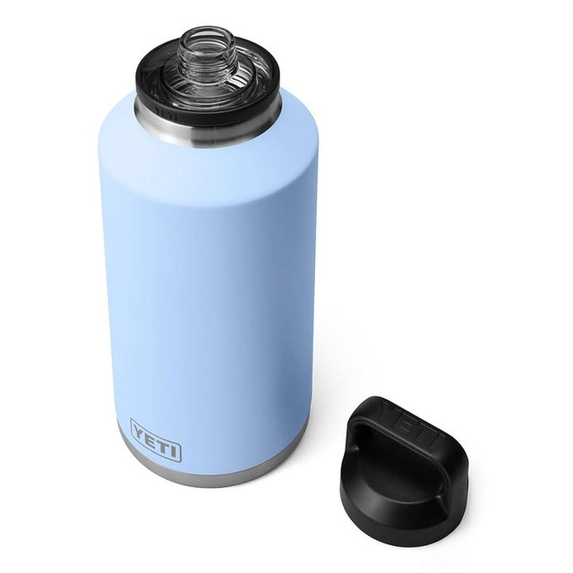 YETI Rambler 64 oz Bottle, Vacuum Insulated, Leakproof, Stainless Steel with Chug Cap, Big Sky Blue
