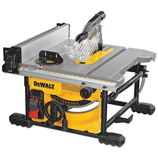 DEWALT 15 Amp Corded 8-1/4 in. Compact Jobsite Tablesaw with Compact Table Saw Stand DWE7485WS