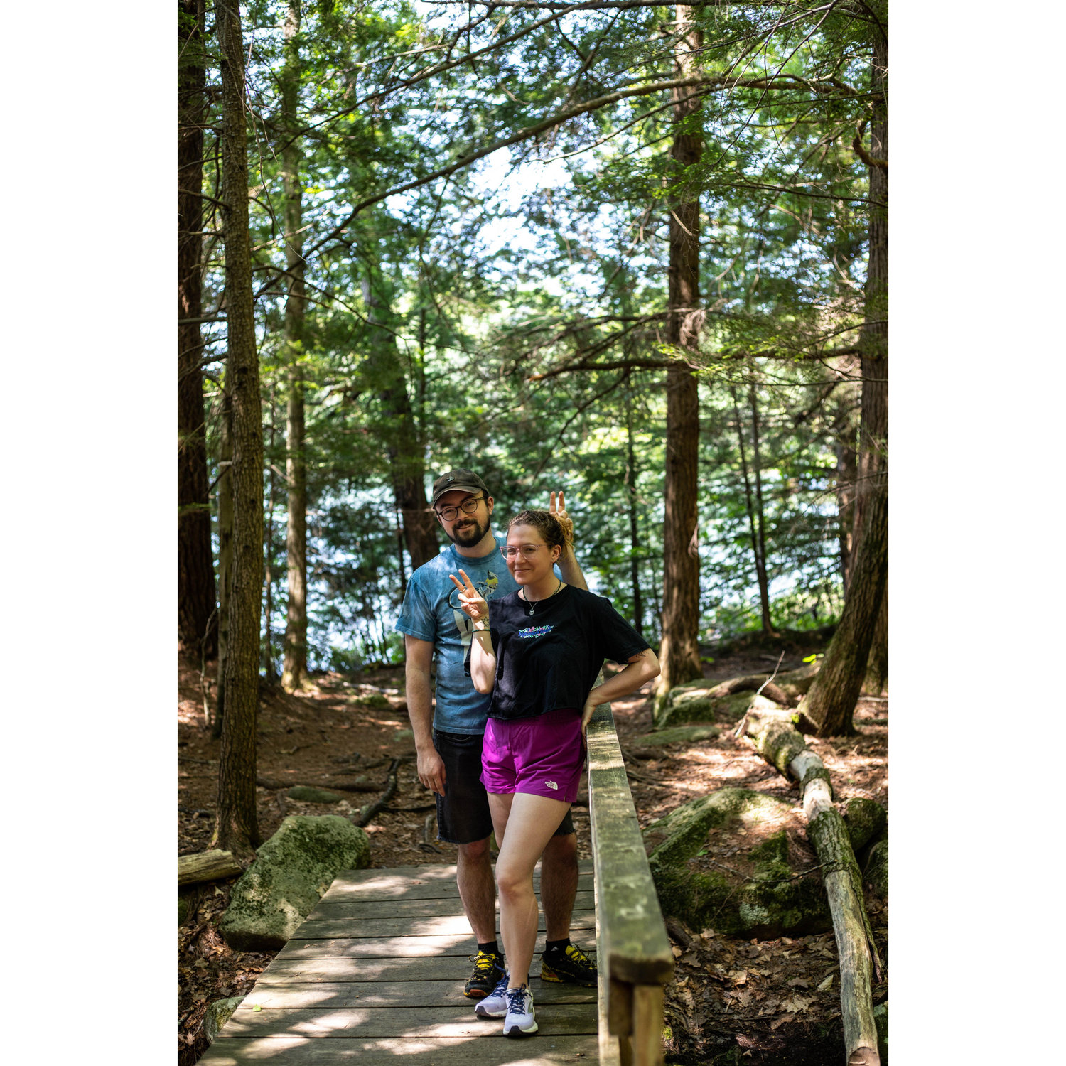 Sarah's sister Katherine took this pic on a hike at Goose Pond :)