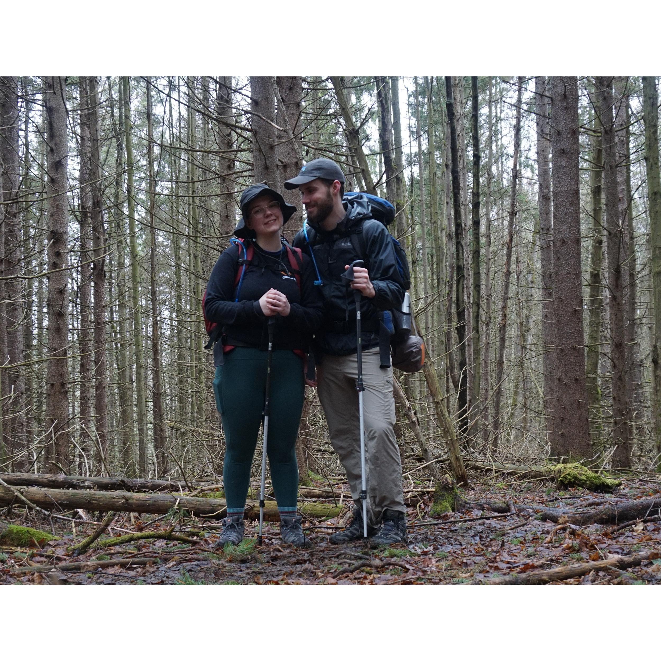 Backpacking on the Finger Lakes Trail, Connecticut Hill, NY - 2020