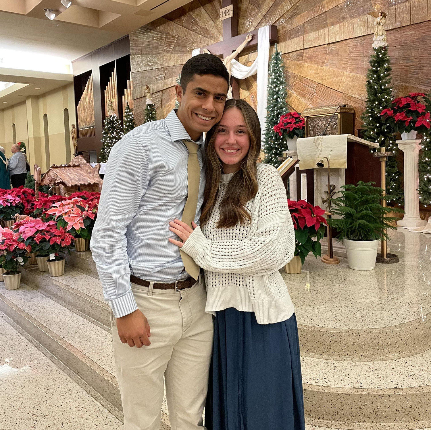 December 25th, 2024; This photo was taken at 1:06 AM after the midnight mass. Only us two went and it was a beautiful special time for just us.