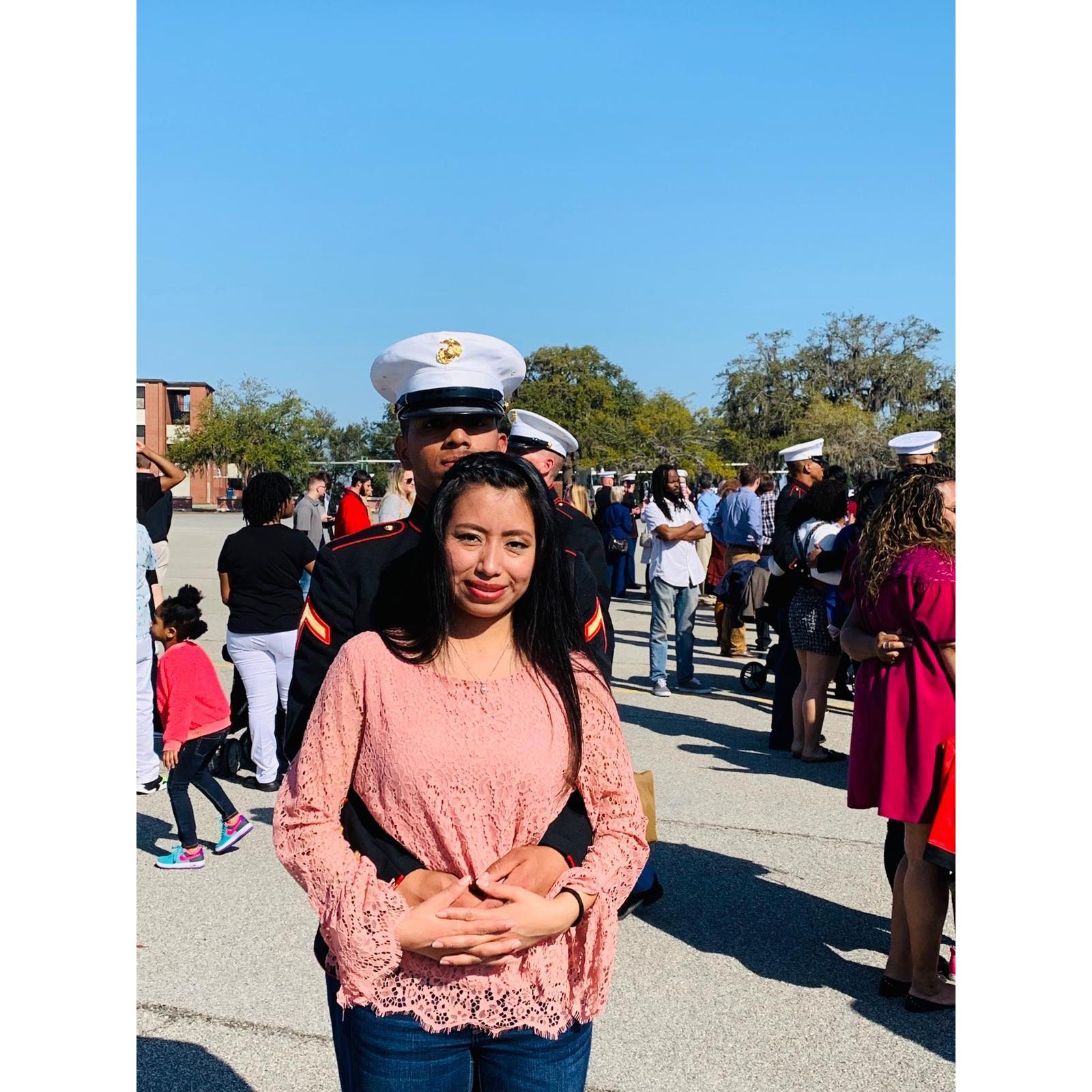 Graduacion de Dominique en Paris Island, Febrero, 2019