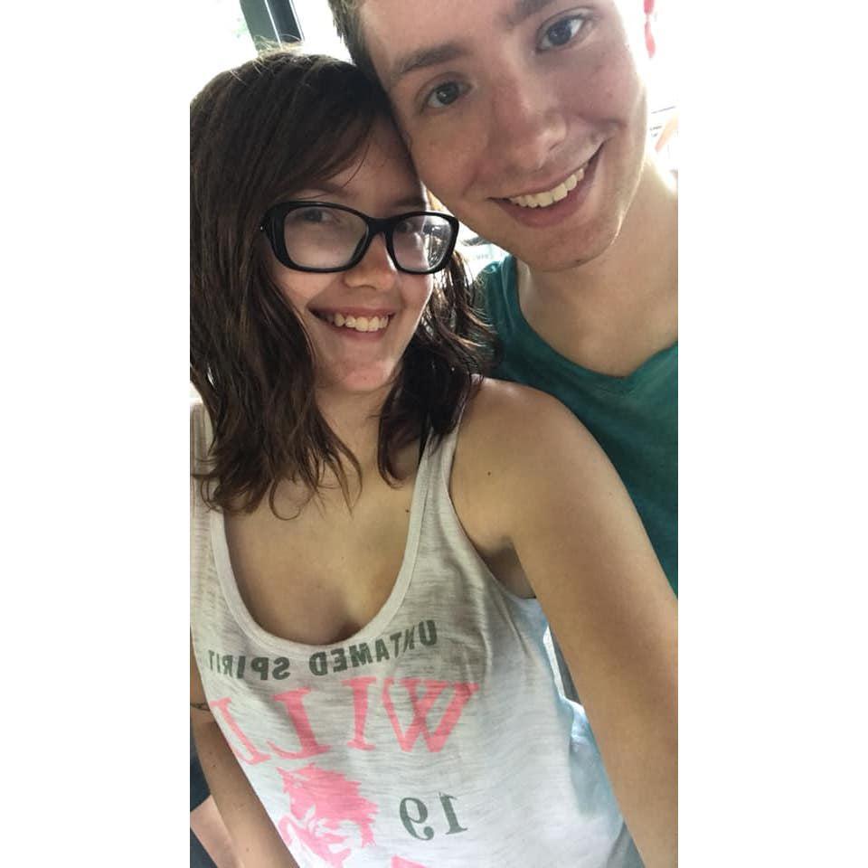 This was taken during Linus' first visit to Kings Island! This was also the first trip that he came down and got to meet Lexi's family!