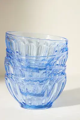 The Latte Glass Cereal Bowls, Set of 4: Amelie Edition