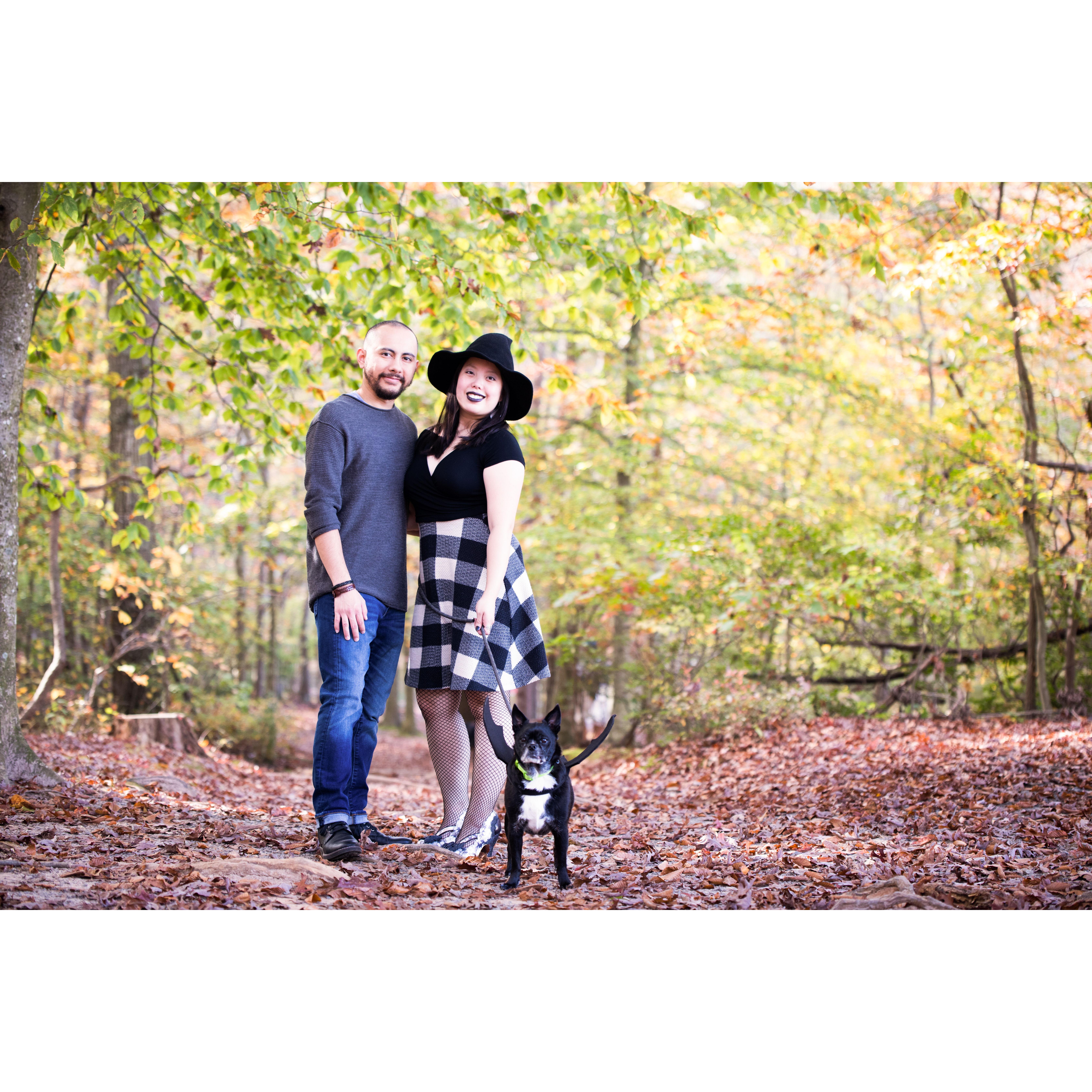 Halloween photoshoot with Slugger, 2020