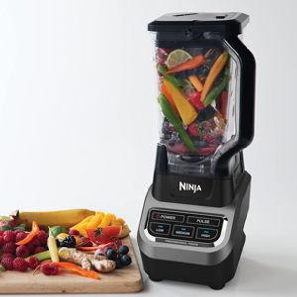 Ninja Professional Blender 1000W, Total Crushing Technology for Smoothies, Ice Crushing & Frozen Fruit, Full-Size Countertop Blender, 72-oz. Pitcher, Black & Grey, BL610