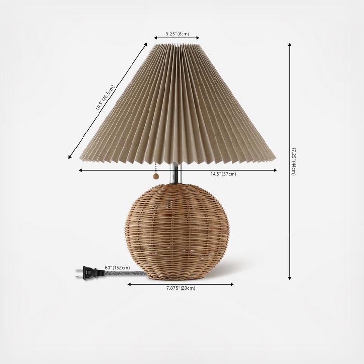 JONATHAN Y, Aksel Coastal Scandinavian Sphere LED Table Lamp | Zola
