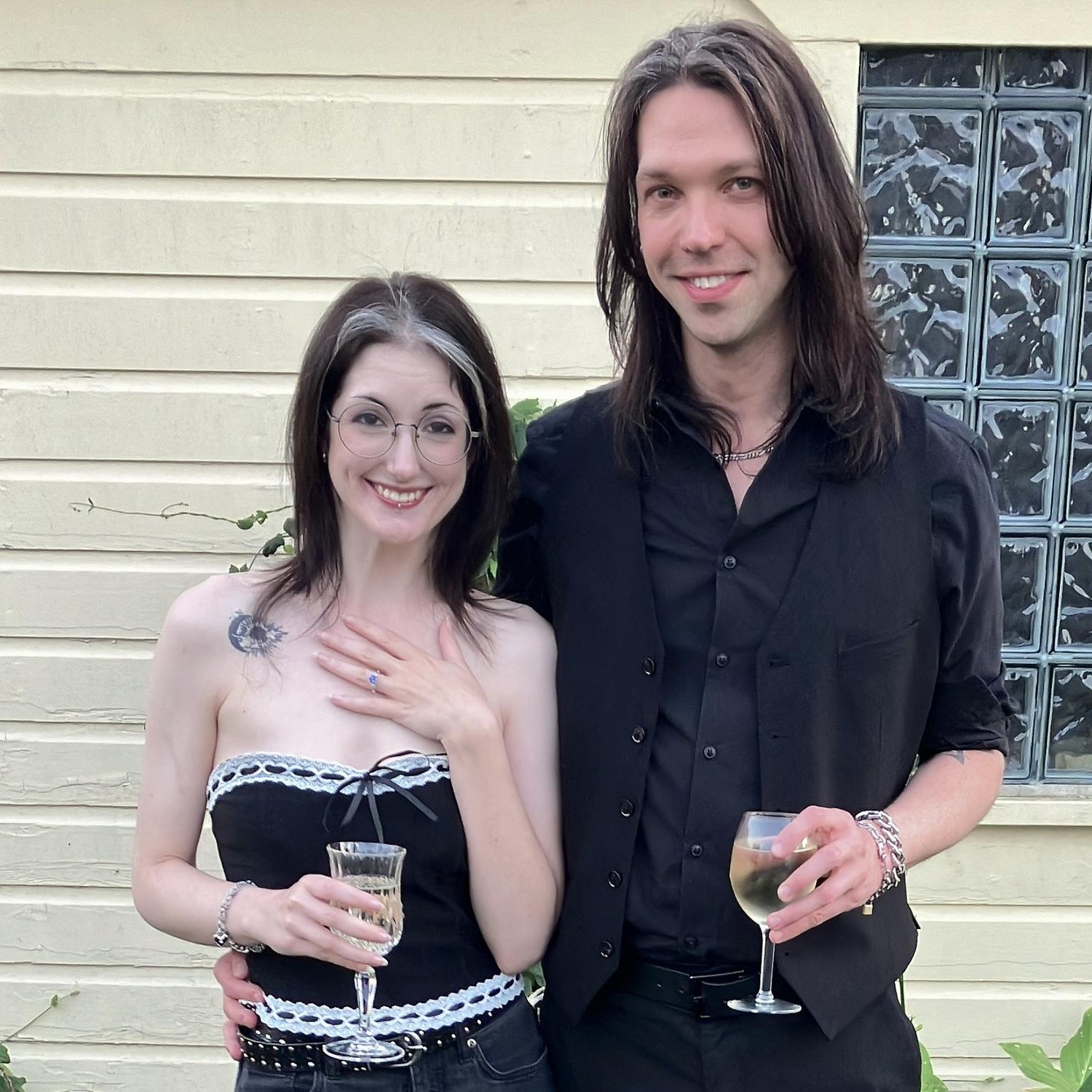 The day after Andy proposed 🖤