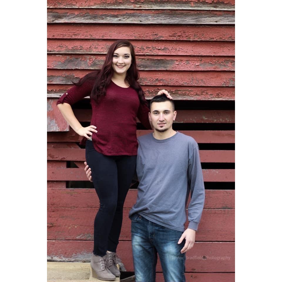 I was finally taller for once. LOL