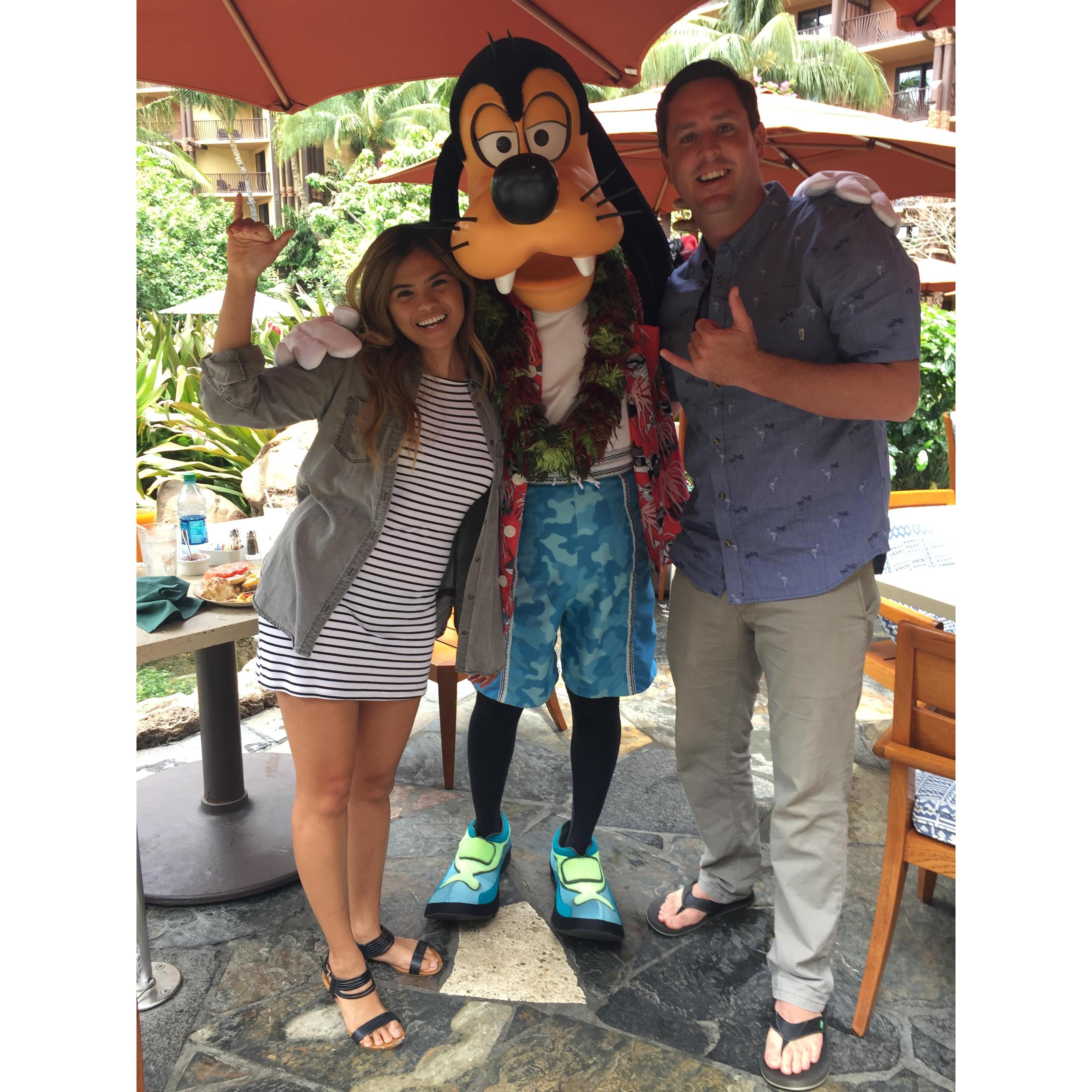 Easter breakfast with goofy at Disney Aulani