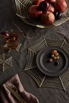 Spider Web Brass Bowl