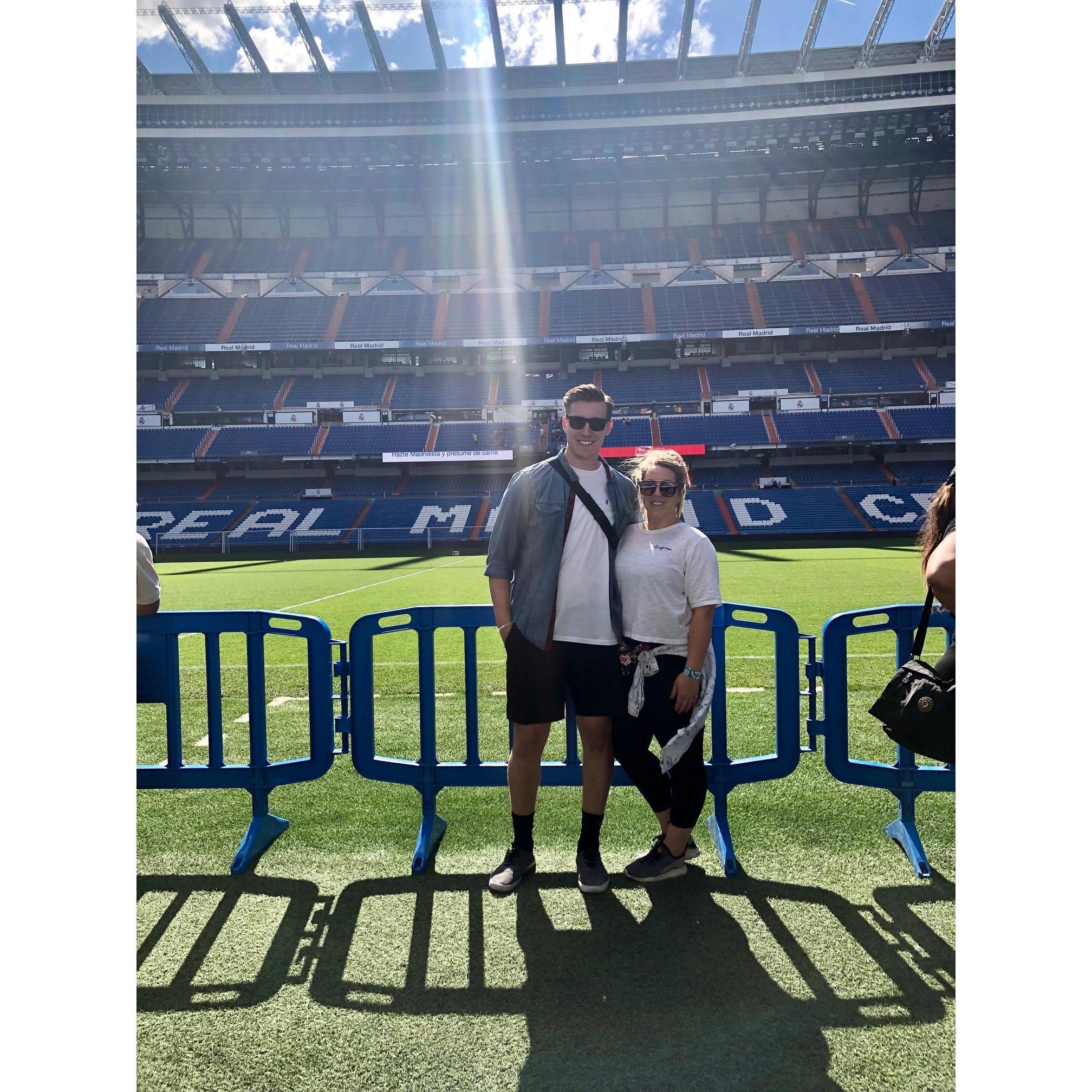 2019 - Touring Real Madrid's Stadium in Madrid, Spain on our 4th RIFT trip together