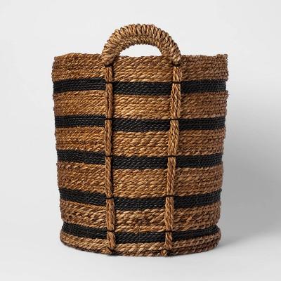 Tall Striped Basket Black And Natural - Threshold™