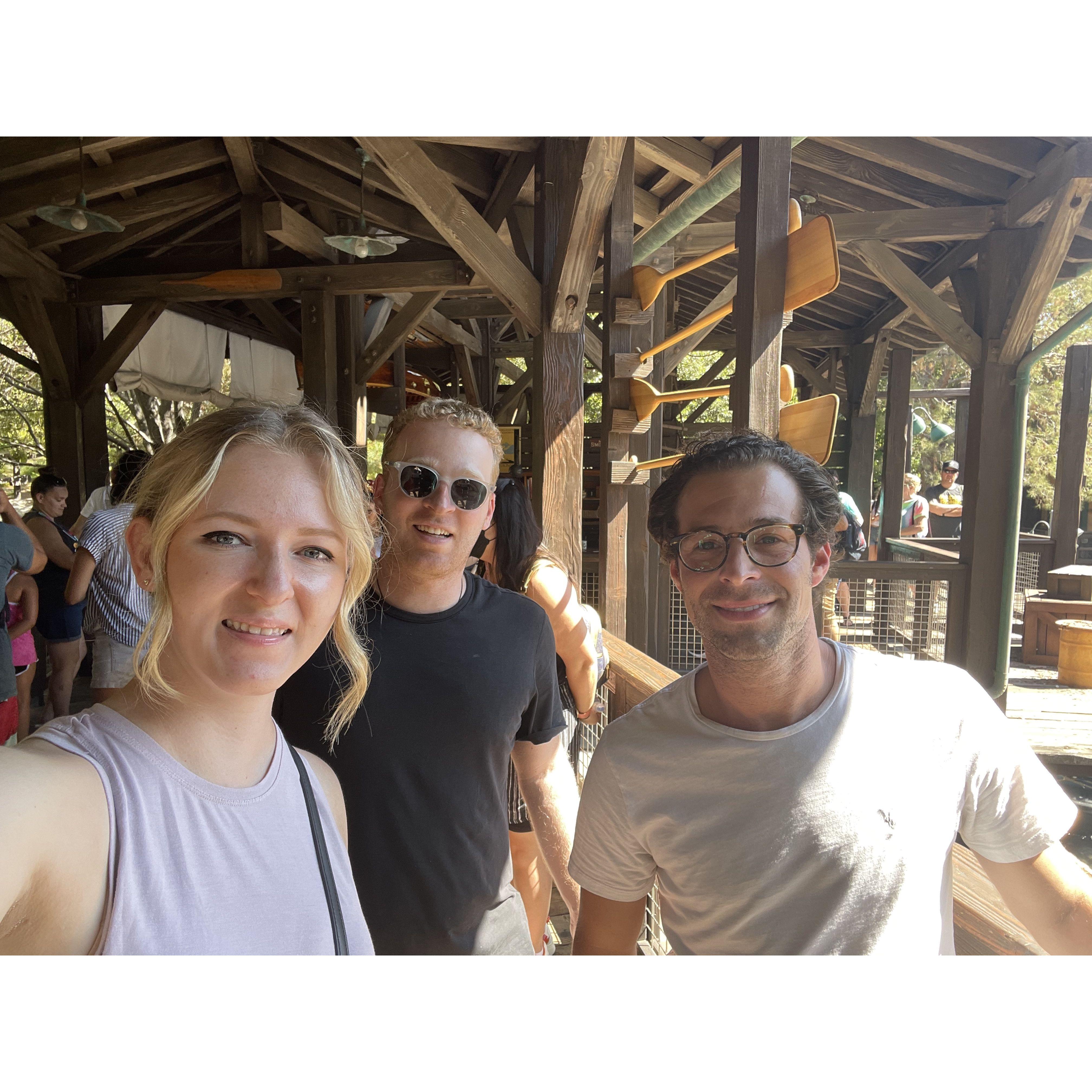 Our first time at DisneyLand, courtesy of our host Scott