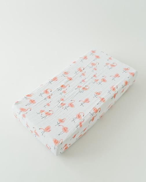 Cotton Changing Pad Cover - Pink Ladies