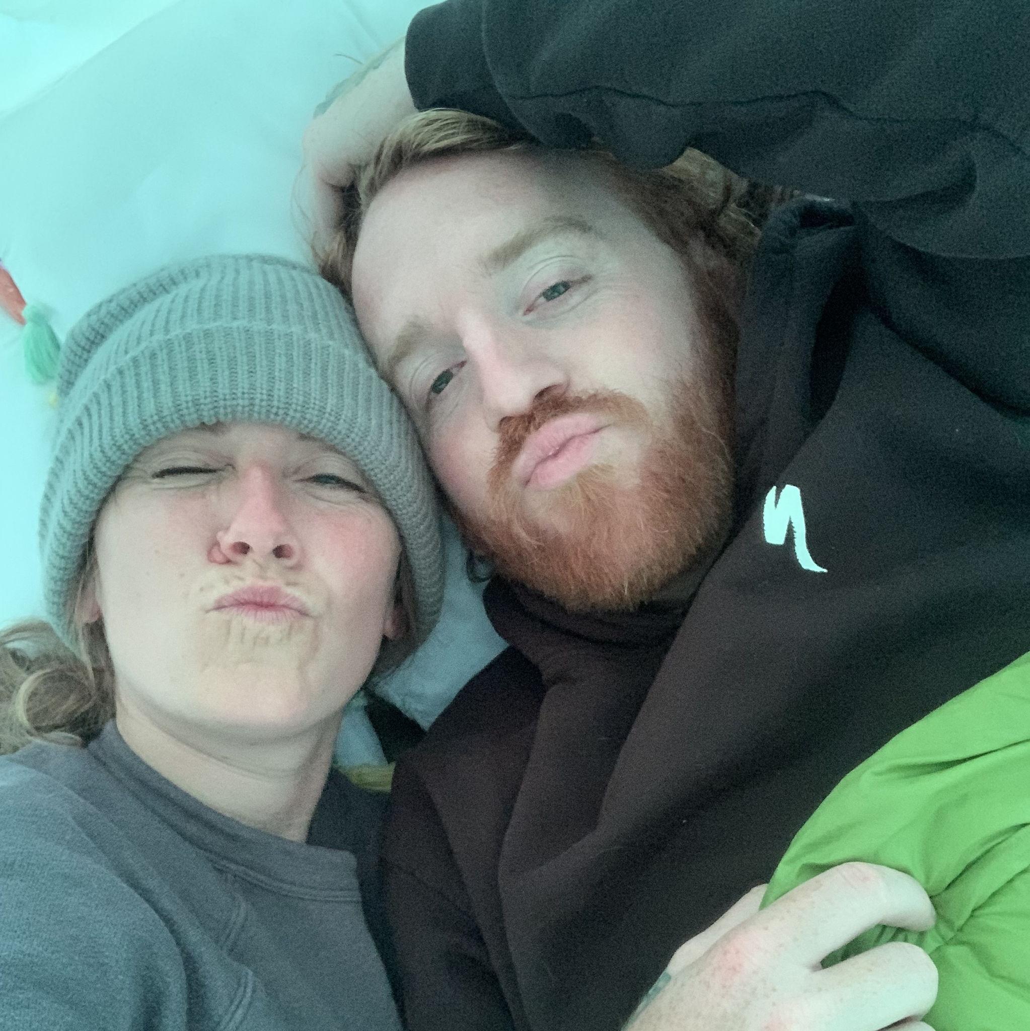 All the best days start with us waking up in a tent together