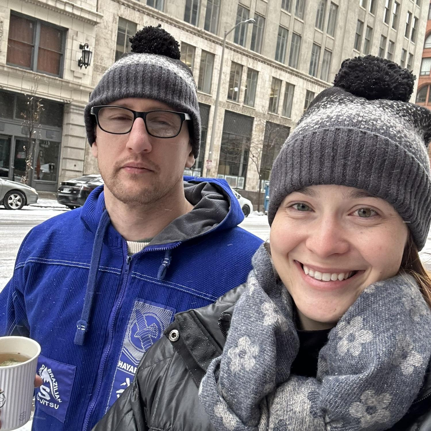 Vance hates the cold. Julia loves it.