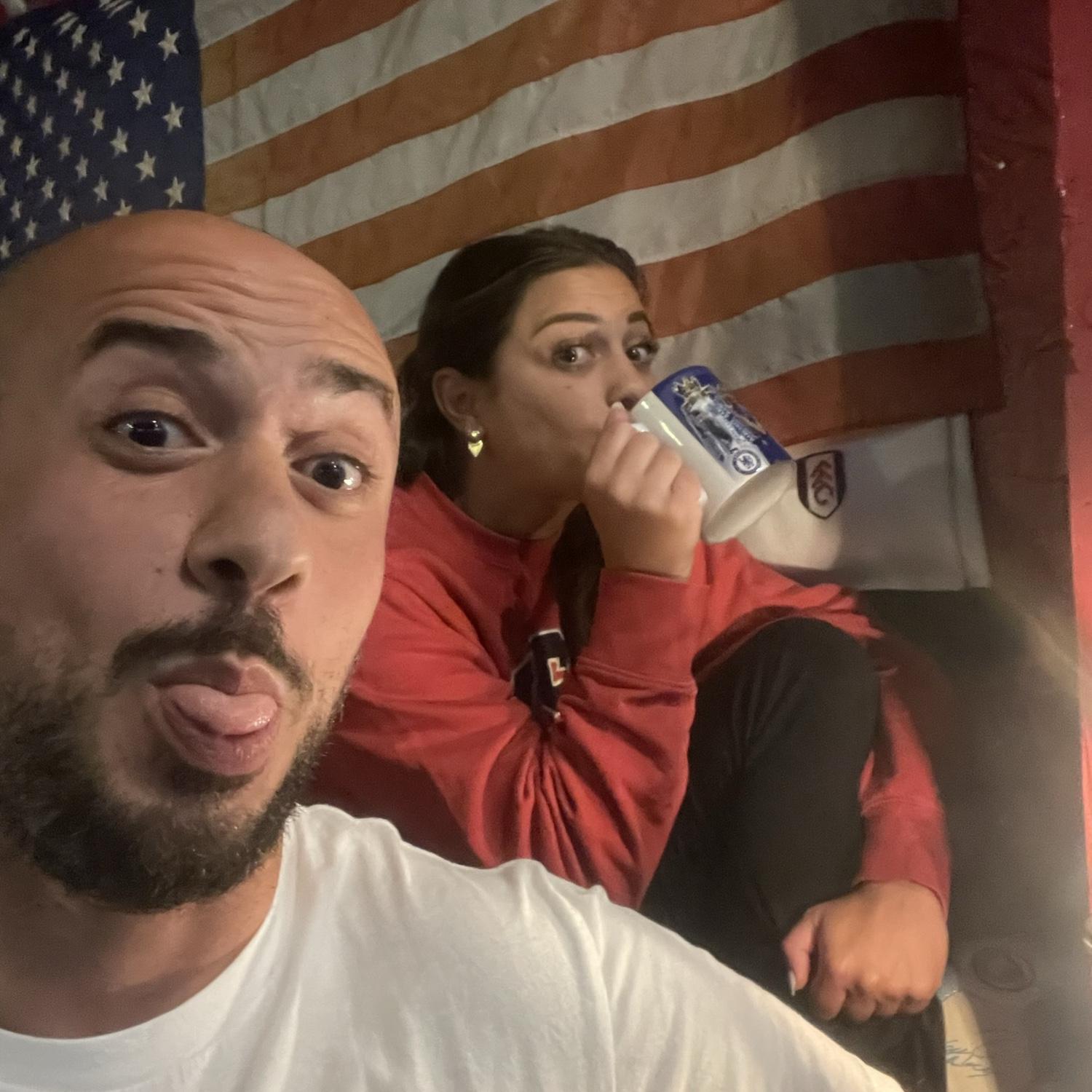 Cheering on Team USA at 3am β½οΈ