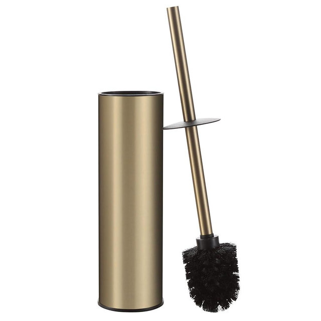 BGL Brushed Gold Toilet Brush and Holder,Stainless Steel Toilet Brushes for Bathroom with Holder