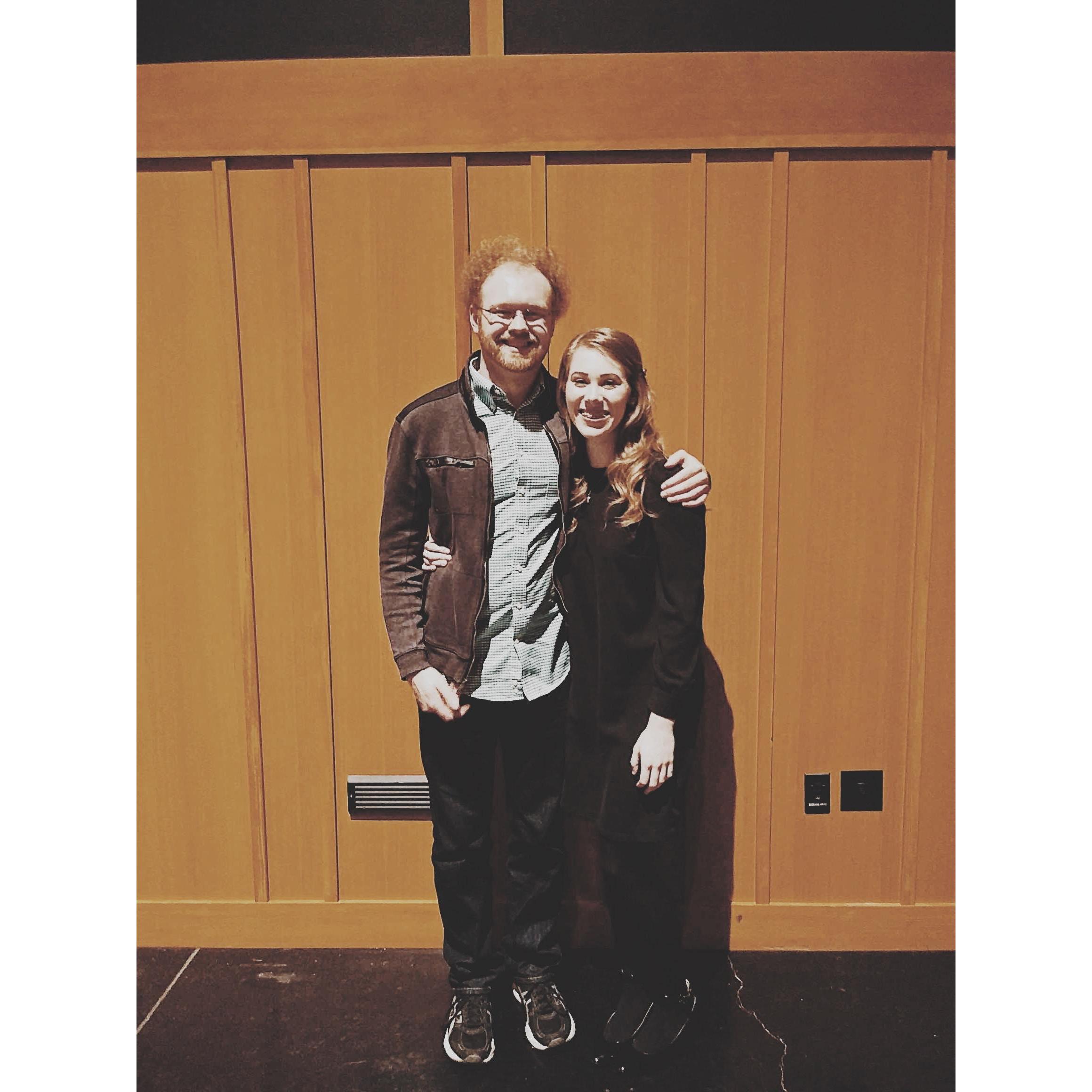 after the Corban spring 2019 choir concert